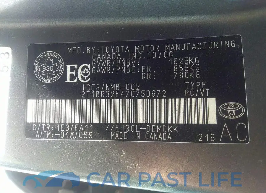 2T1BR32E47C750672# 9