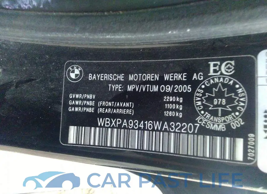 WBXPA93416WA32207# 9