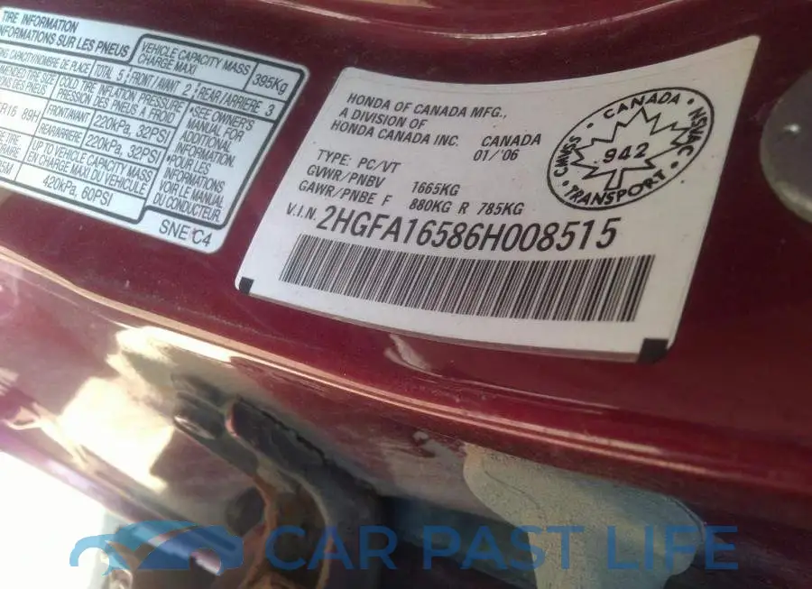 2HGFA16586H008515# 9