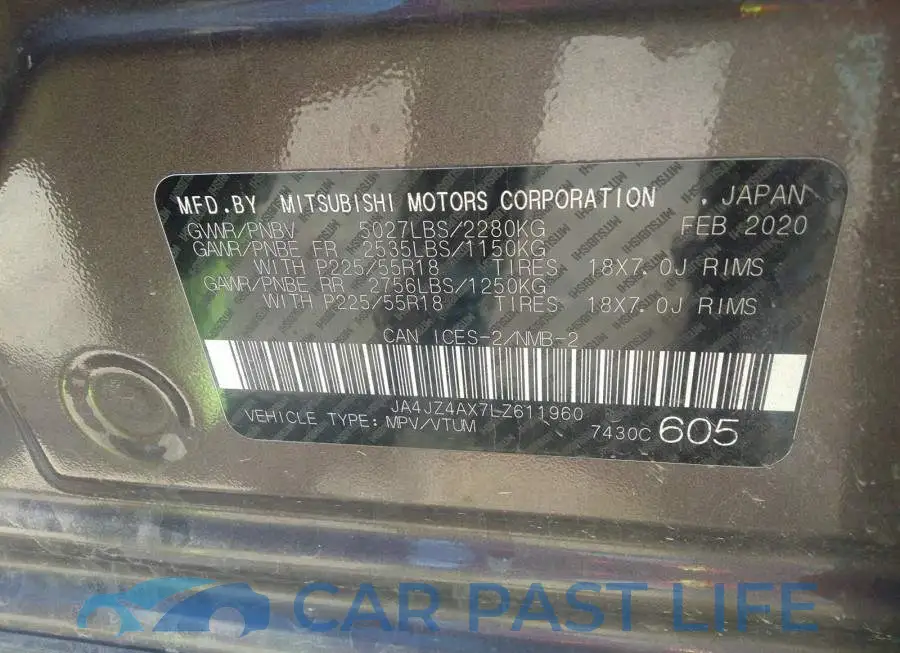 JA4JZ4AX7LZ611960# 9