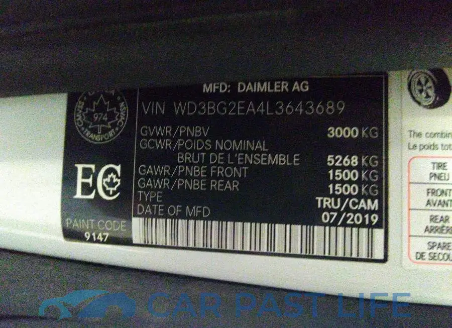 WD3BG2EA4L3643689# 9