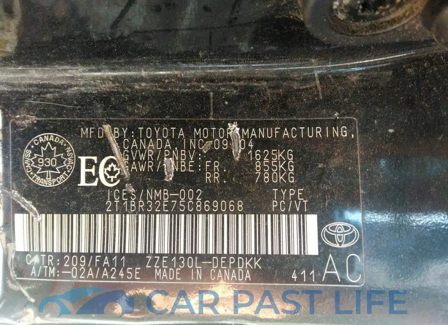 2T1BR32E75C869068# 9