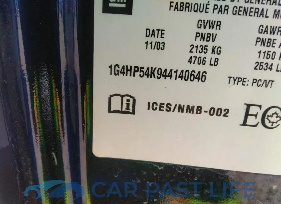 1G4HP54K944140646# 9
