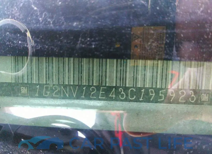 1G2NV12E43C195923# 9