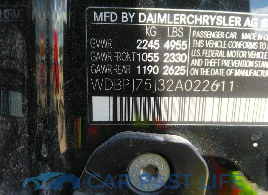 WDBPJ75J32A022611# 9