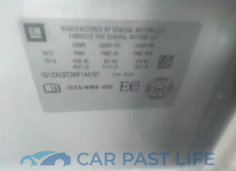 1G1ZA5ST3HF144197# 9