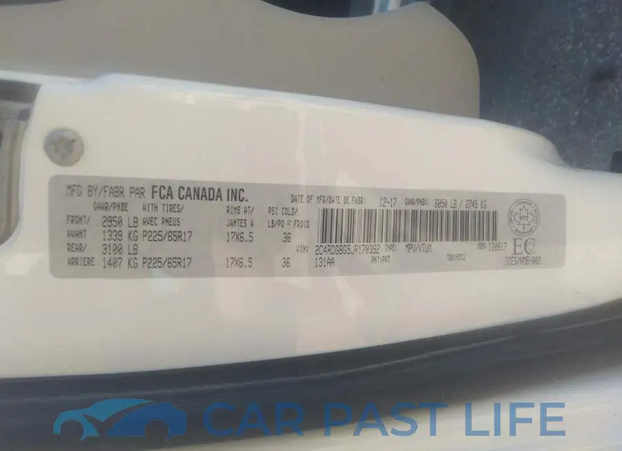 2C4RDGBG5JR170392# 9