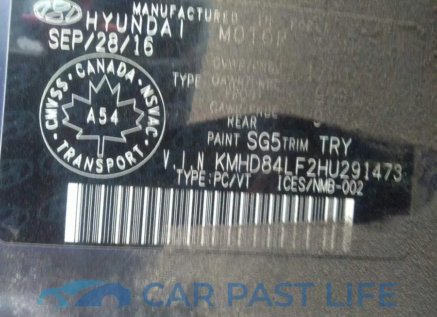KMHD84LF2HU291473# 9
