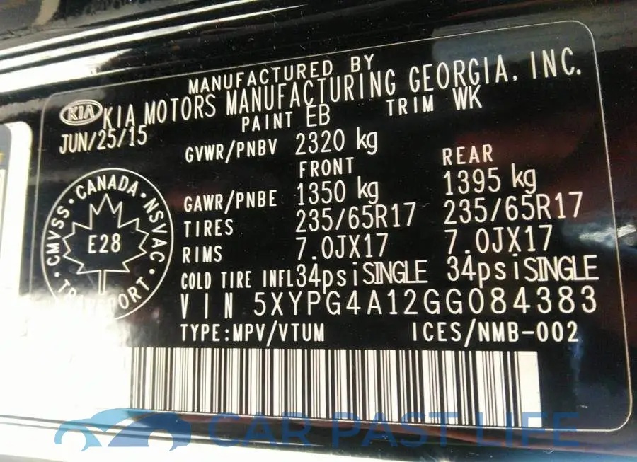 5XYPG4A12GG084383# 9