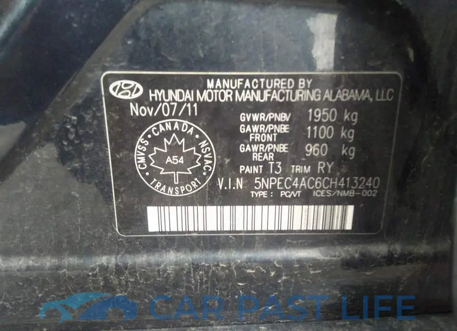 5NPEC4AC6CH413240# 9