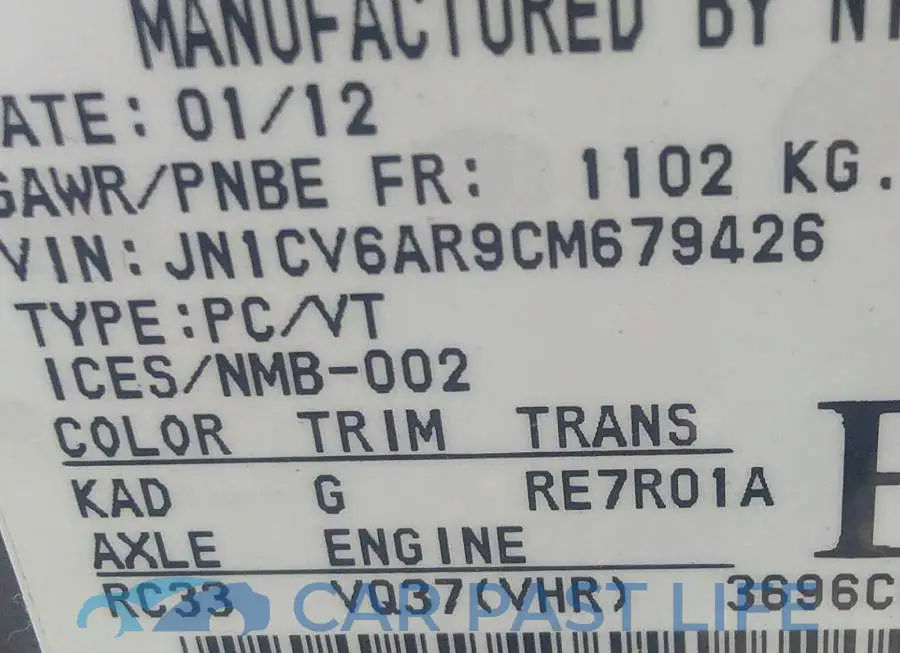 JN1CV6AR9CM679426# 9