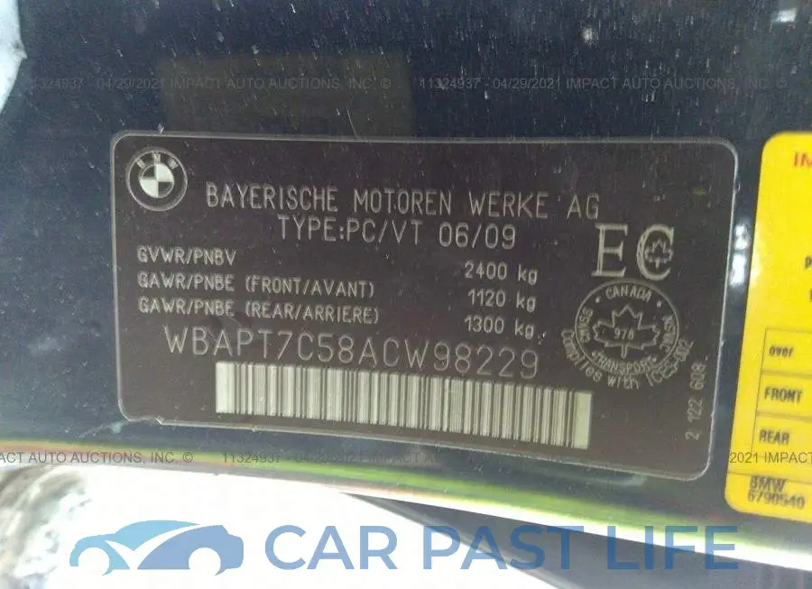 WBAPT7C58ACW98229# 9