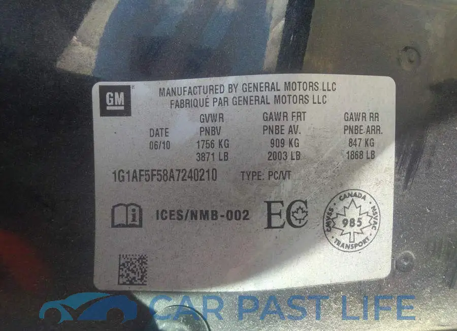1G1AF5F58A7240210# 9
