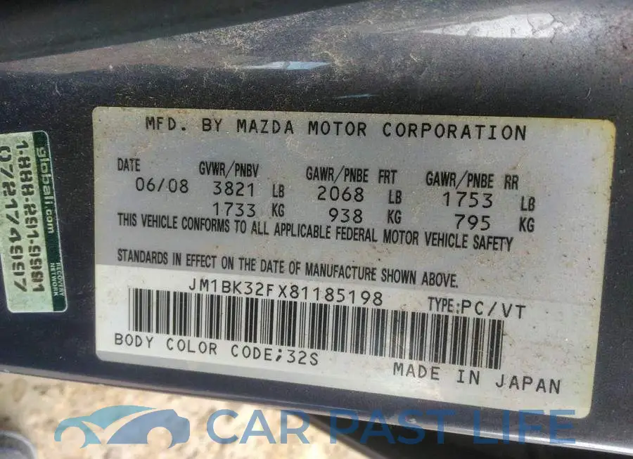 JM1BK32FX81185198# 9