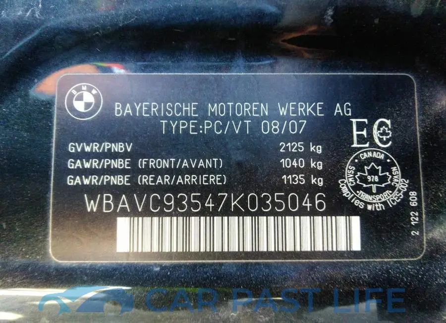 WBAVC93547K035046# 9
