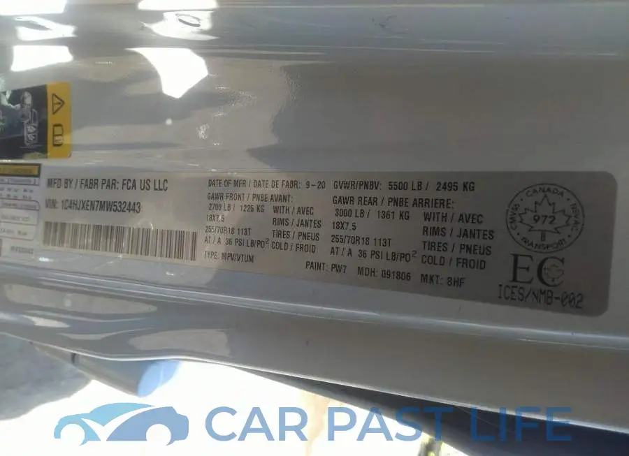 1C4HJXEN7MW532443# 9