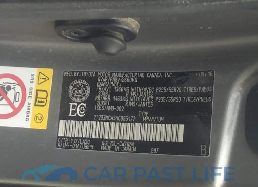 2T2BZMCA5HC055177# 9