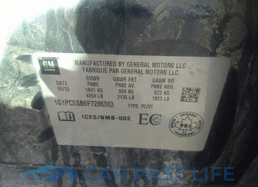 1G1PC5SB6F7286303# 9