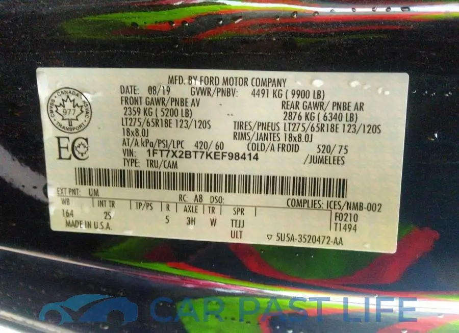 1FT7X2BT7KEF98414# 9
