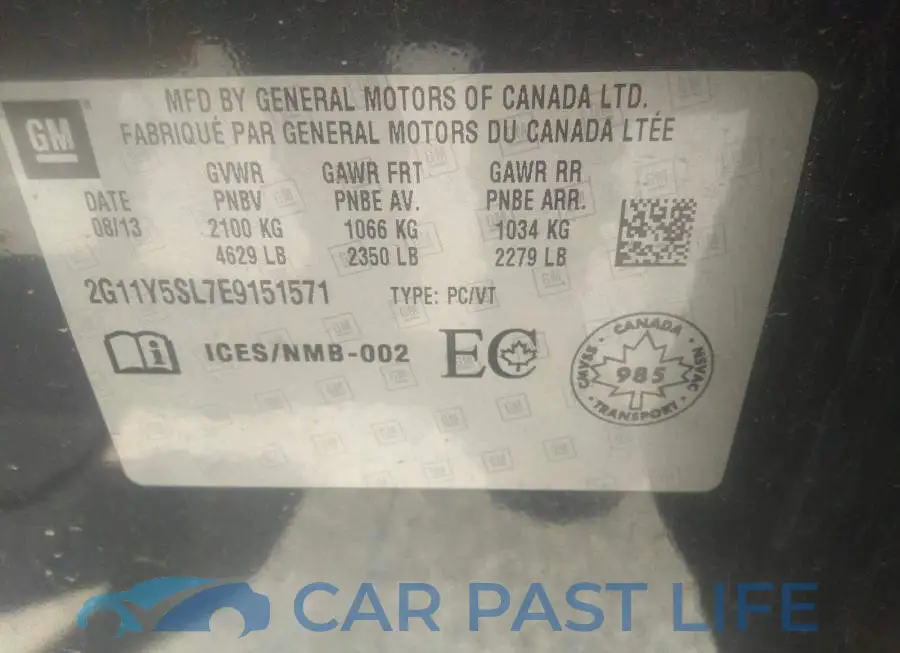 2G11Y5SL7E9151571# 9