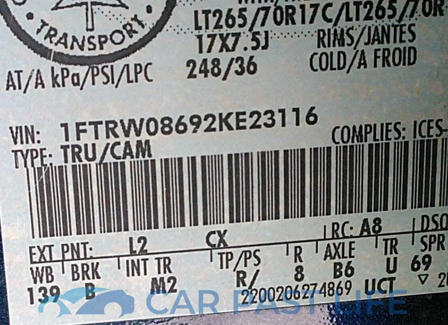 1FTRW08692KE23116# 9