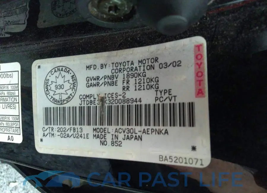 JTDBE32K320088944# 9