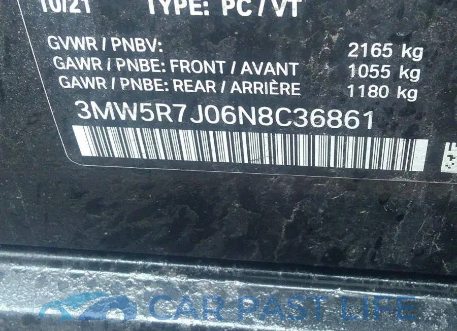 3MW5R7J06N8C36861# 9