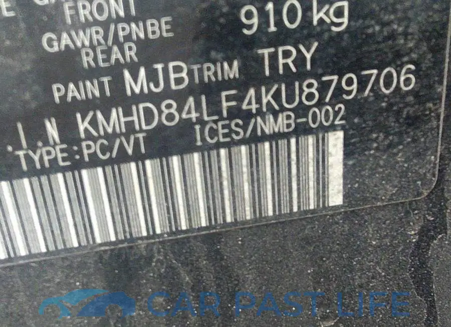 KMHD84LF4KU879706# 9