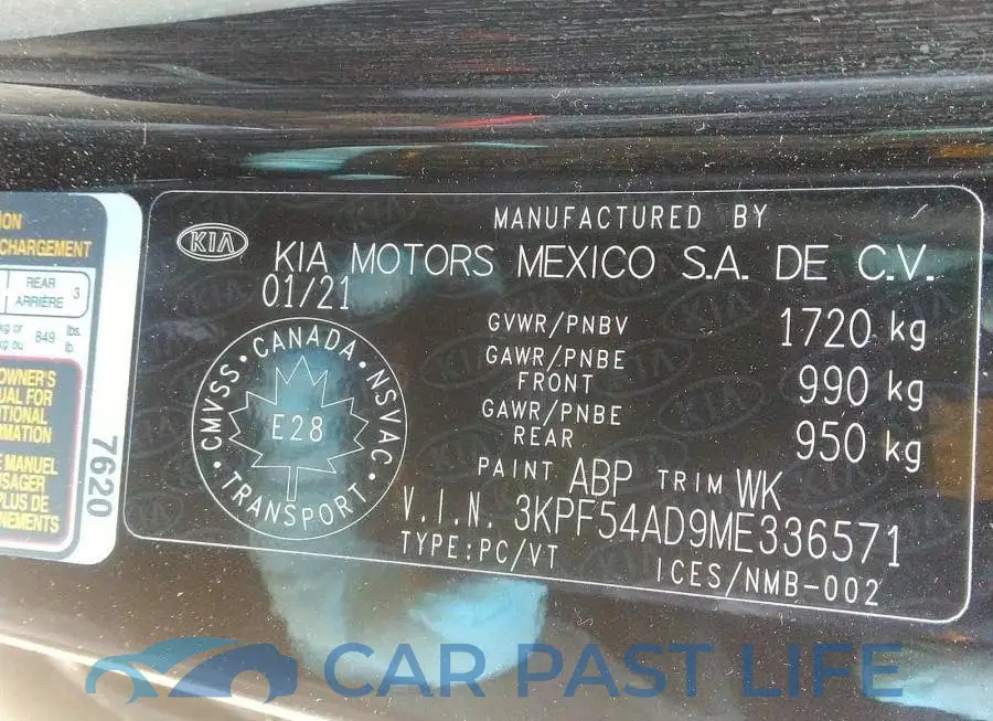 3KPF54AD9ME336571# 9