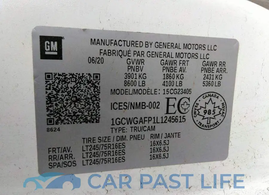 1GCWGAFP1L1245615# 9