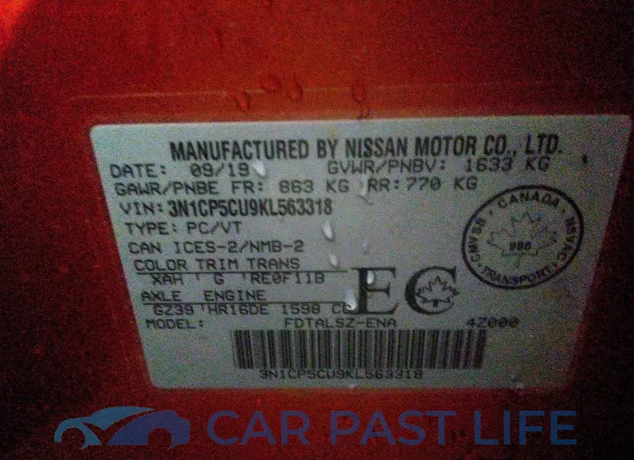 3N1CP5CU9KL563318# 9