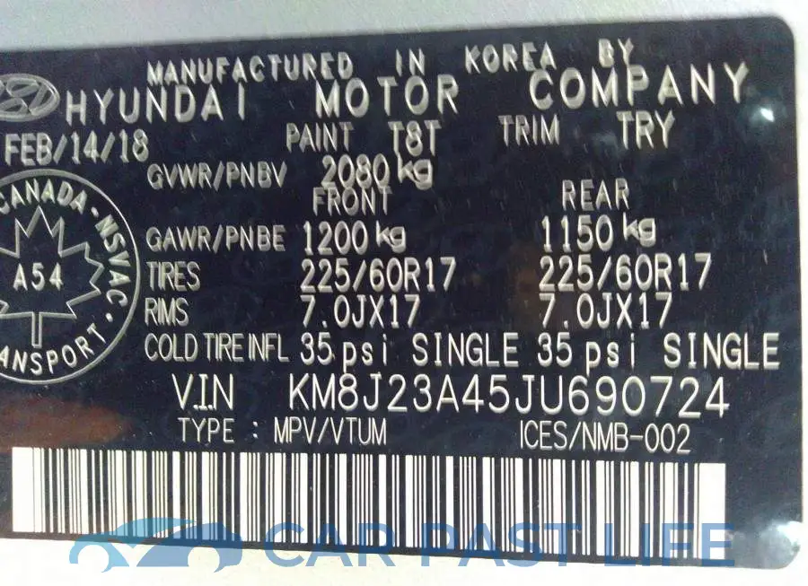 KM8J23A45JU690724# 9
