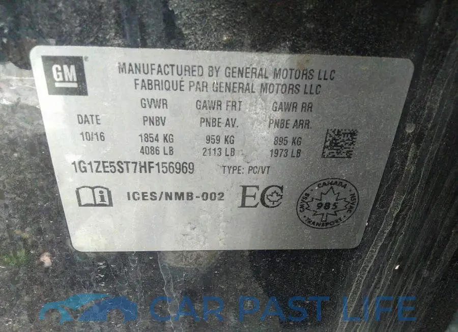 1G1ZE5ST7HF156969# 9