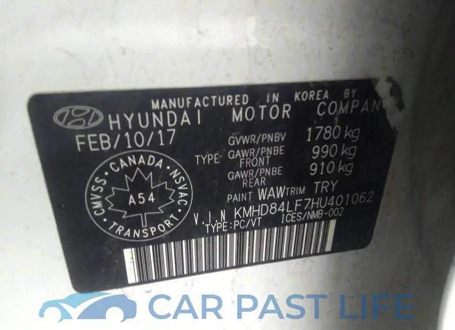 KMHD84LF7HU401062# 9