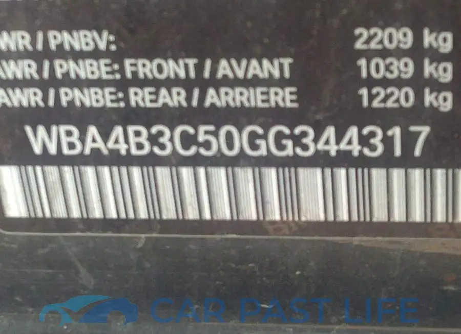 WBA4B3C50GG344317# 9