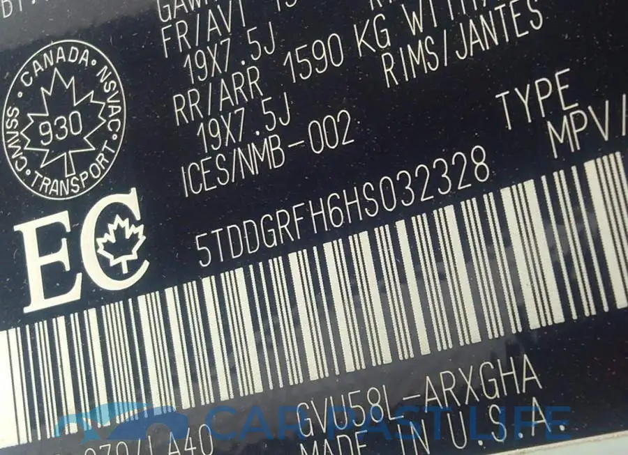 5TDDGRFH6HS032328# 9