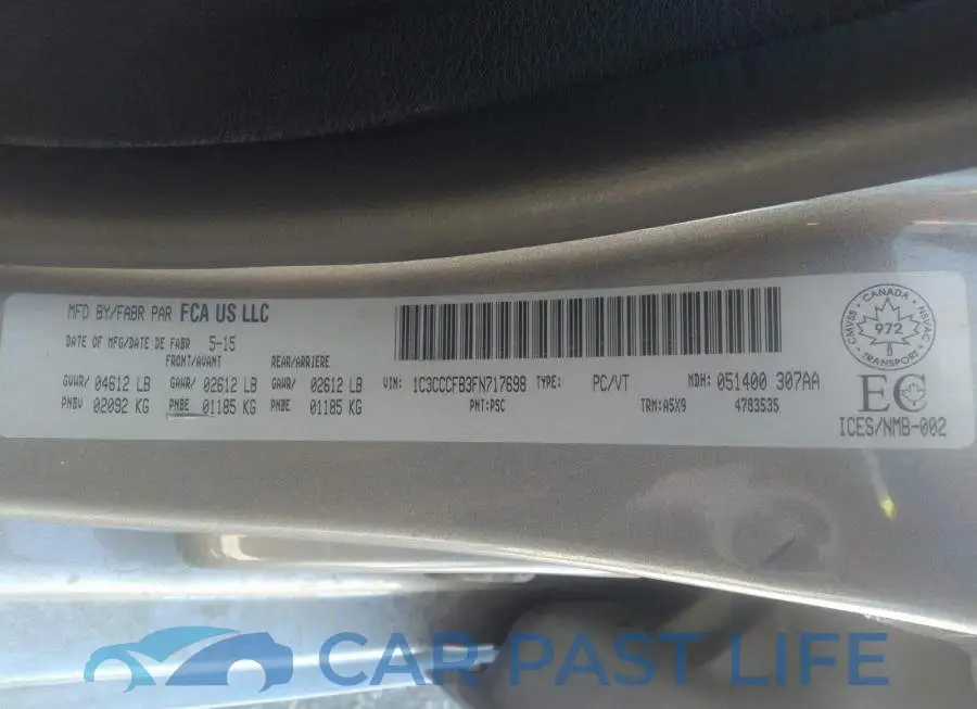 1C3CCCFB3FN717698# 9