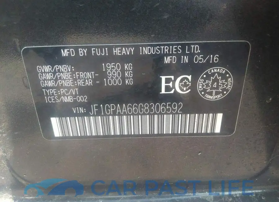 JF1GPAA66G8306592# 9