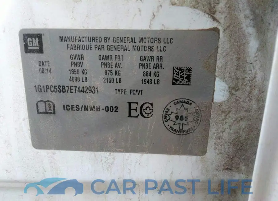 1G1PC5SB7E7442931# 9