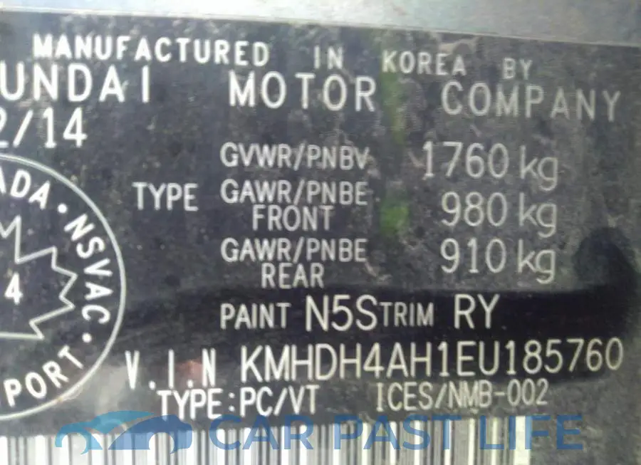 KMHDH4AH1EU185760# 9