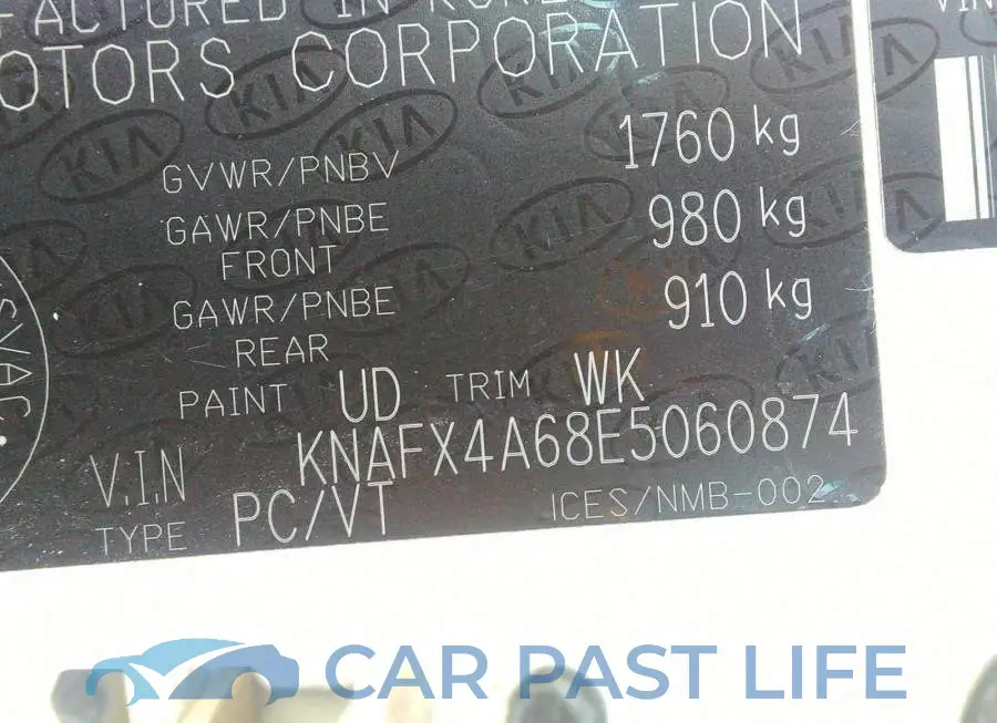 KNAFX4A68E5060874# 9