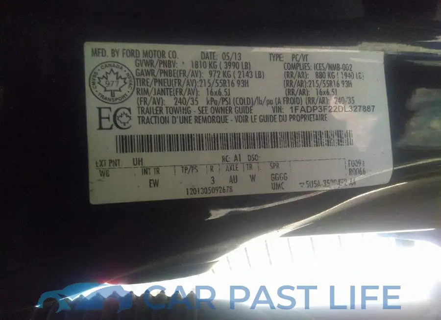 1FADP3F22DL327887# 9