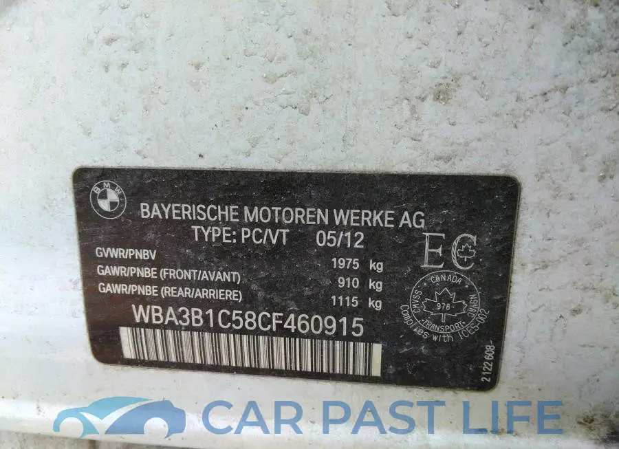 WBA3B1C58CF460915# 9