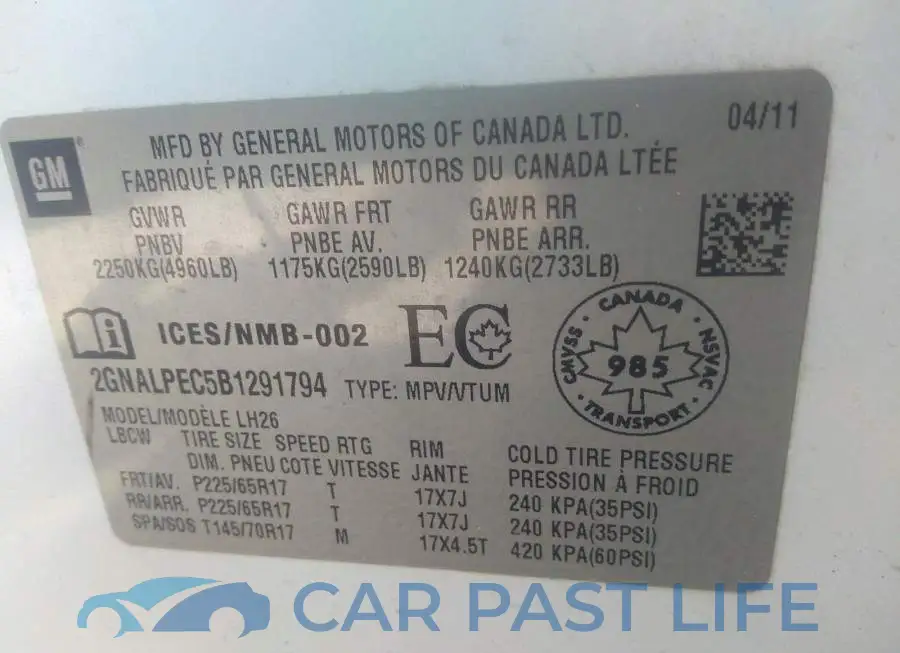 2GNALPEC5B1291794# 9