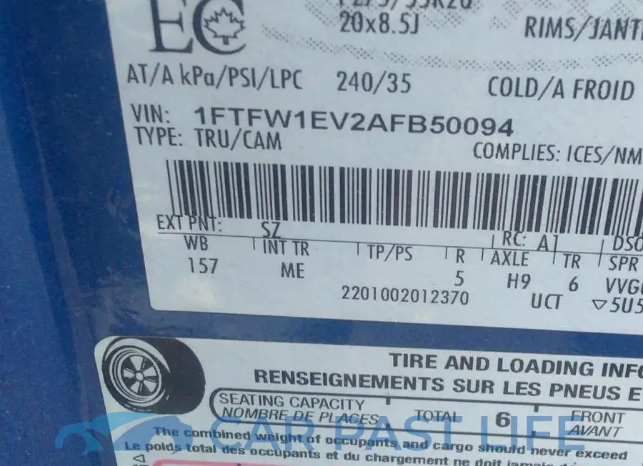 1FTFW1EV2AFB50094# 9