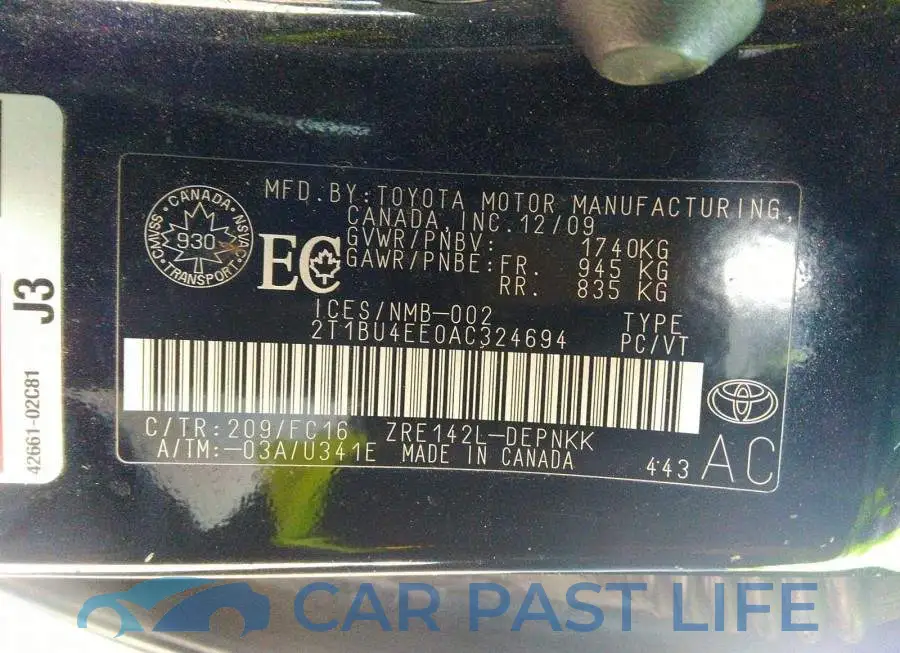 2T1BU4EE0AC324694# 9