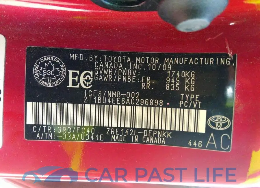 2T1BU4EE6AC296898# 9