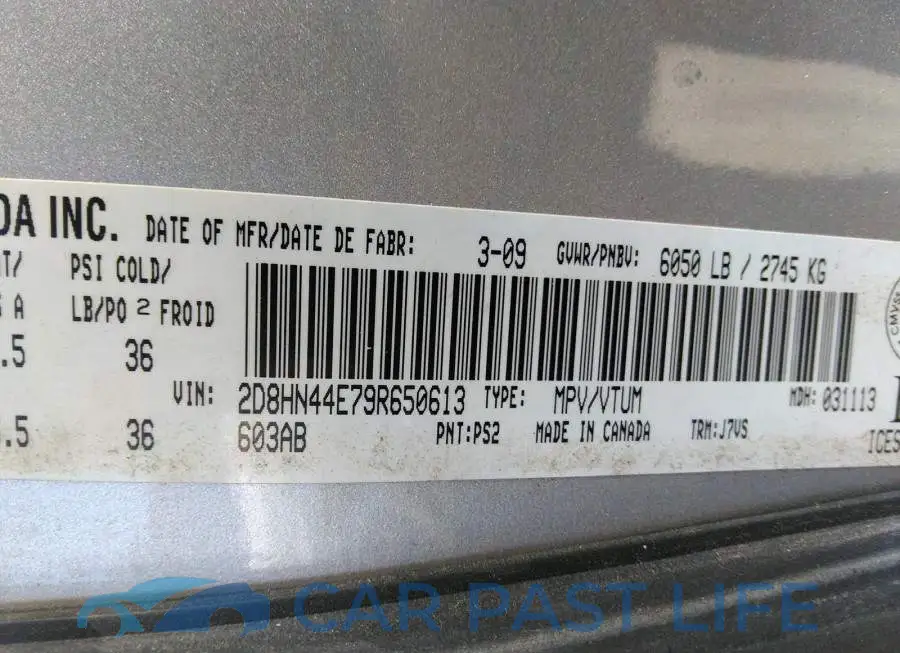 2D8HN44E79R650613# 9