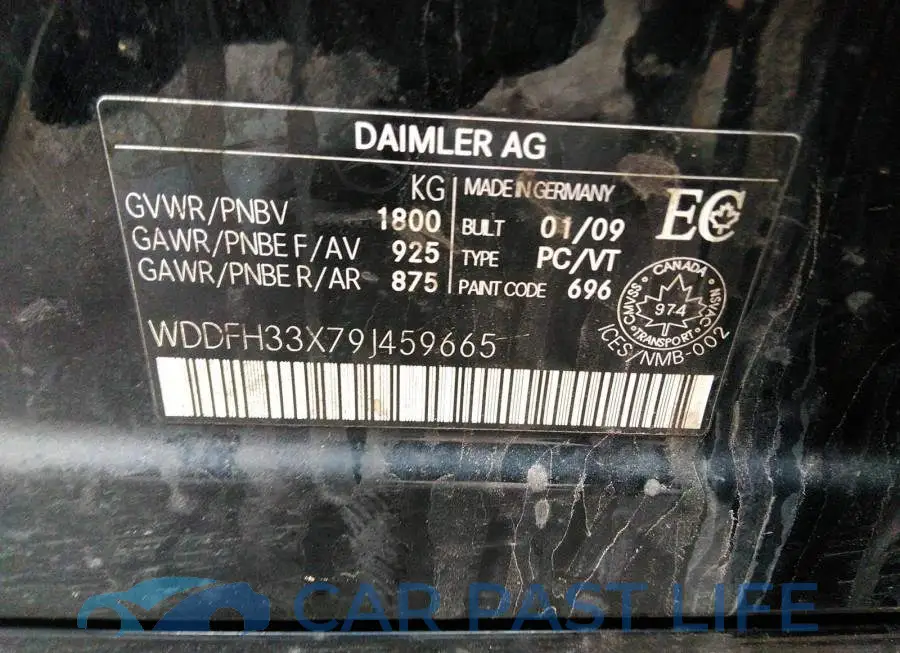 WDDFH33X79J459665# 9