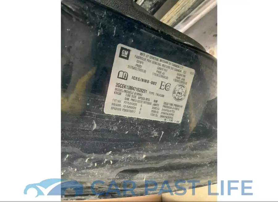 2GCEK13M471628291# 9